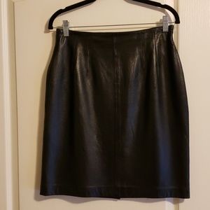 Evan Davies Vintage Leather Skirt